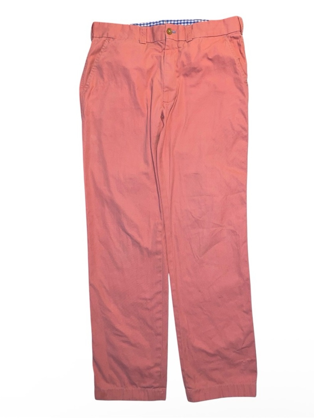 J McLaughlin Kerouac Twill Cotton Men's Peach Chino Pants - Classic Straight Fit